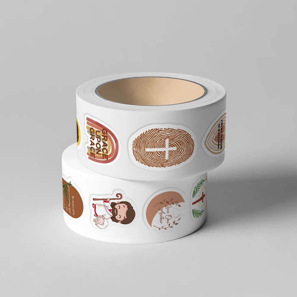 

500 Шт. Рулонных Наклеек С Христианскими Героями И Мультяшными Персонажами Для Ноутбуков, Скрапбукинга, Багажа, Скейтбордов