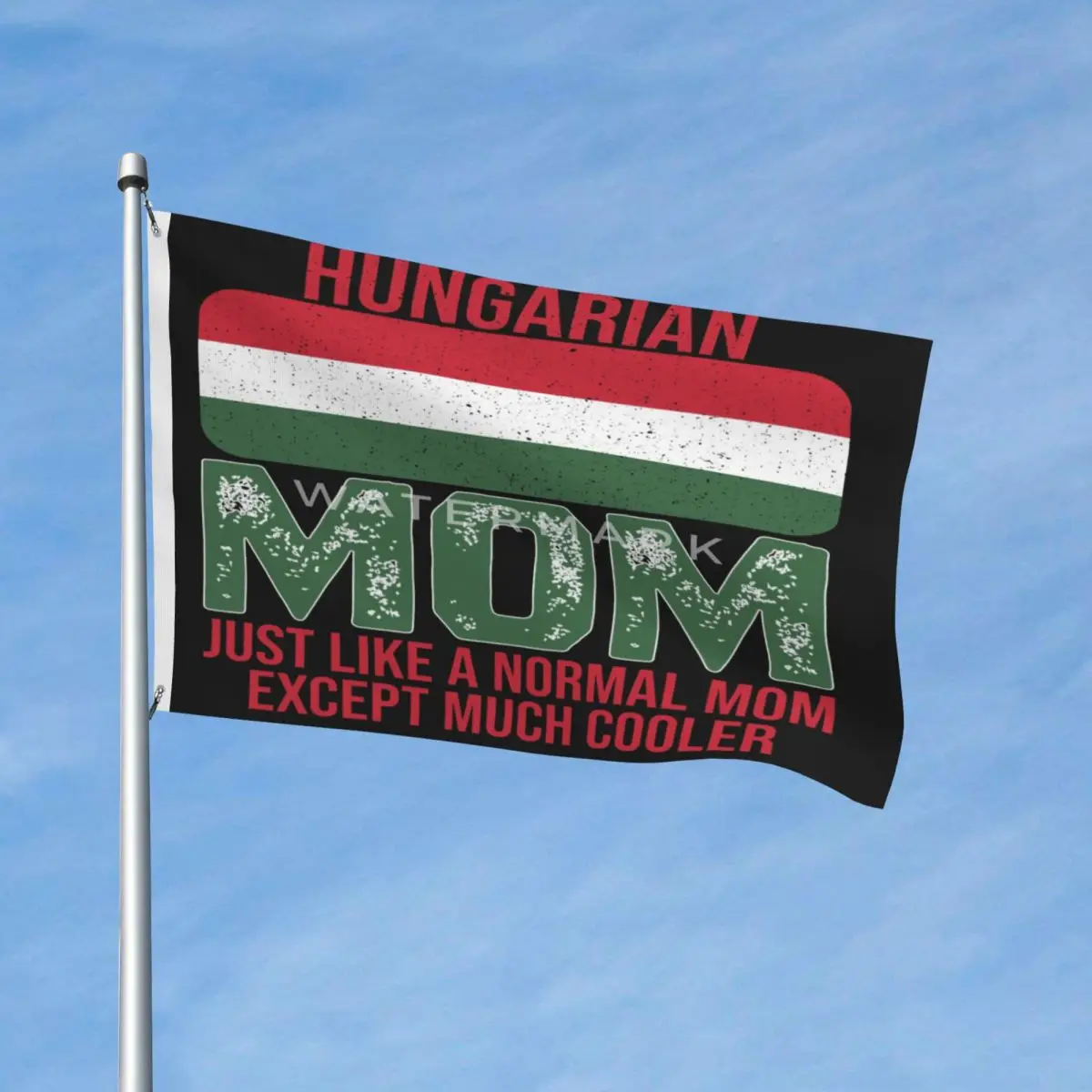 

Венгерский флаг для мам, венгерский флаг для Дня матери, яркий драпировочный материал из полиэстера с металлическими Люверсами, устойчивый к выцветанию