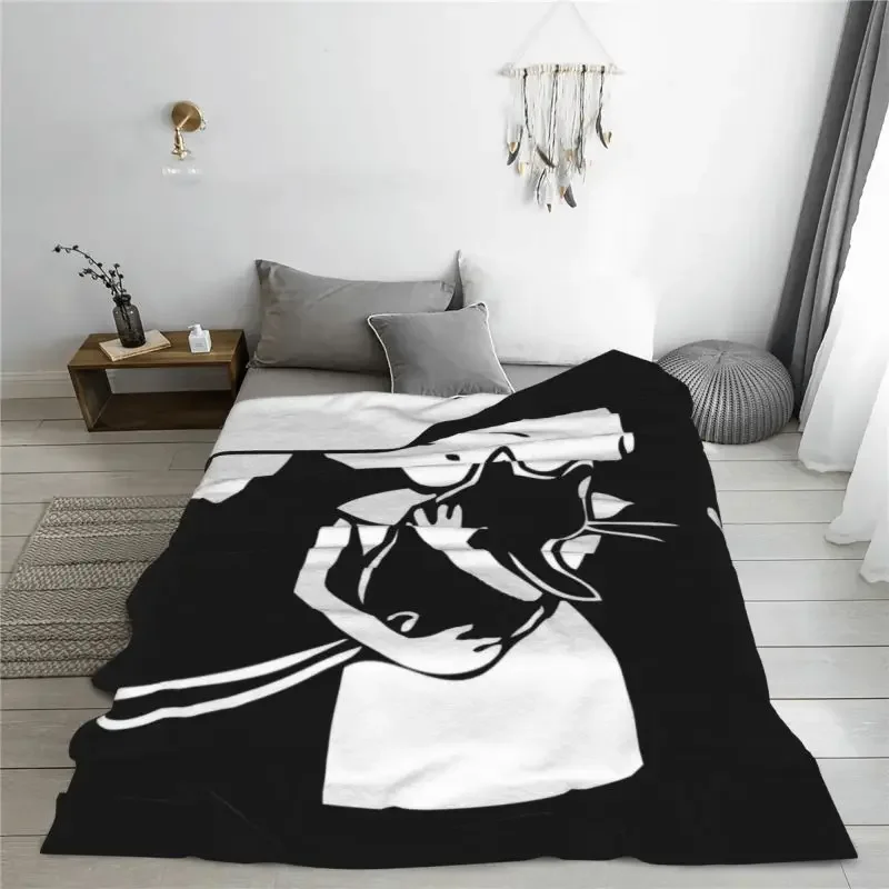 Изготовленное на заказ ультрамягкое флисовое одеяло Fran Swedish Horror Adventure Game с бантом