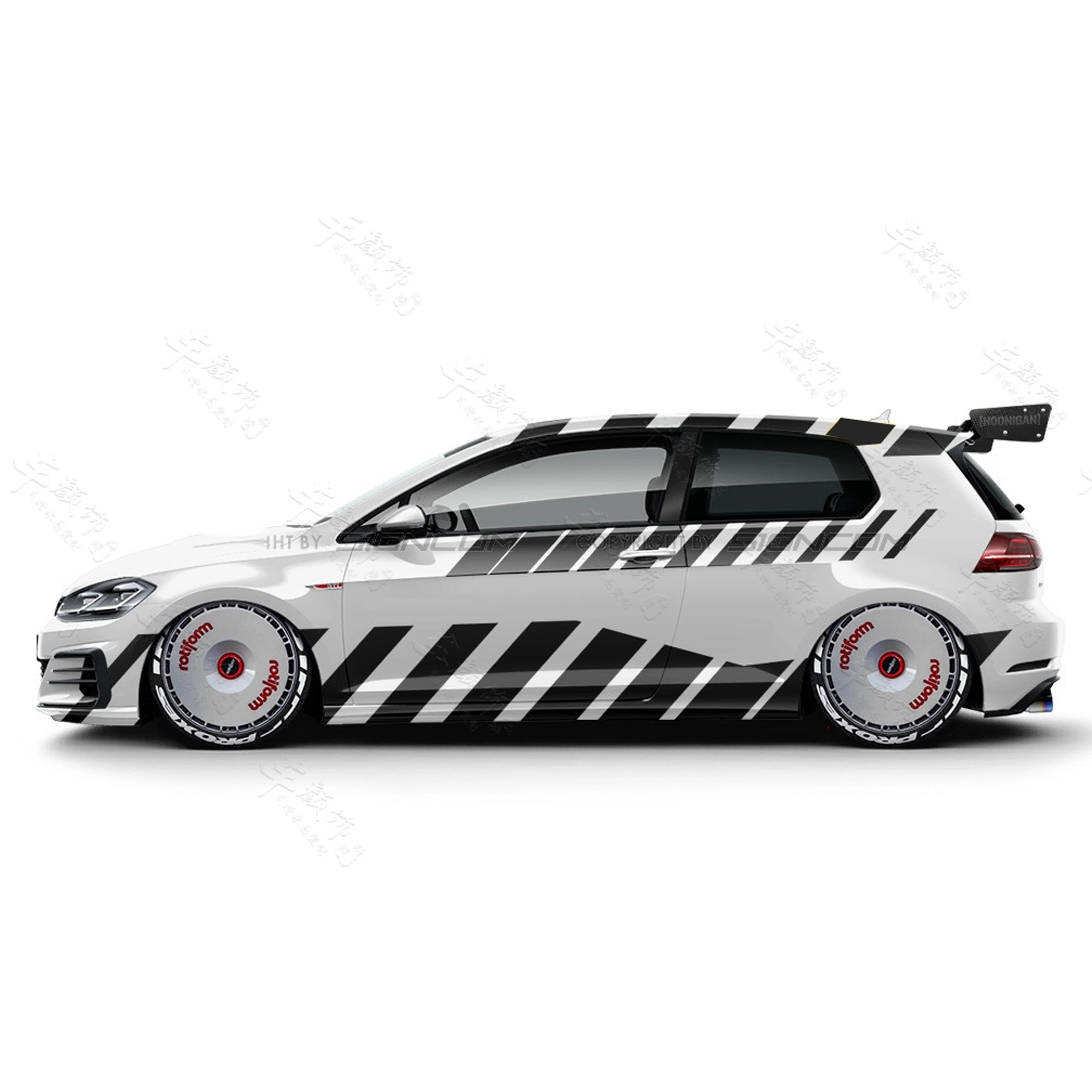 

2pcs Car Goods Car Stickers Decals Car Accessories Car Stickers For Golf 6 Golf 7 Polo Body Exterior Accessories