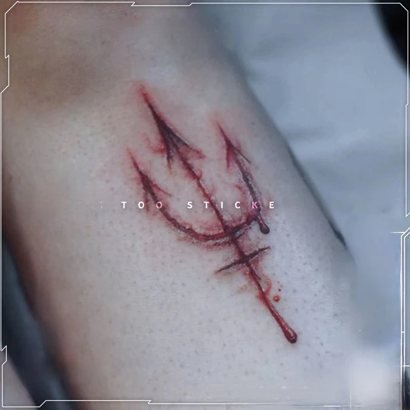 

Водостойкая поддельная Татуировка-наклейка со шрамами