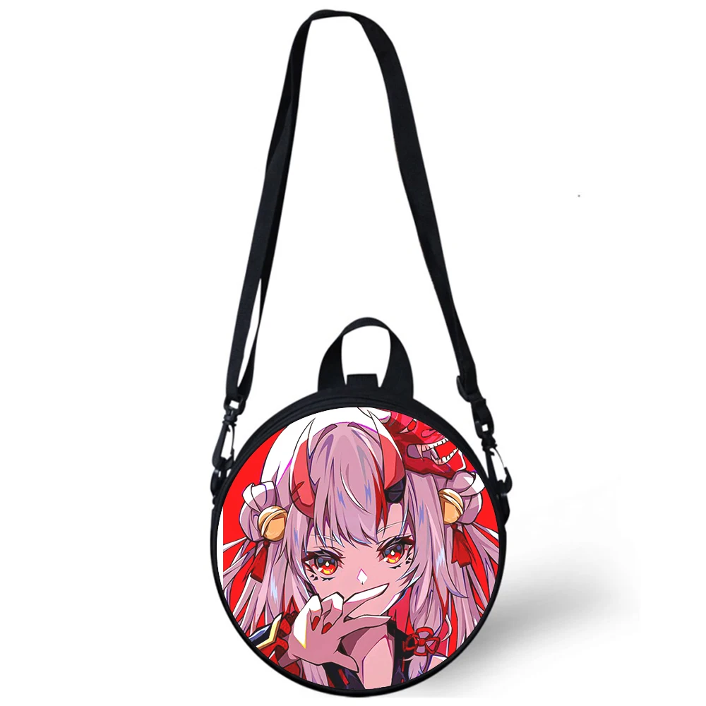 Nakiri Ayame hololive girl Child kindergarten Bag Print Crossbody Shoulder Bags For School Women Mini Round Bagpacks Rugtas Bag