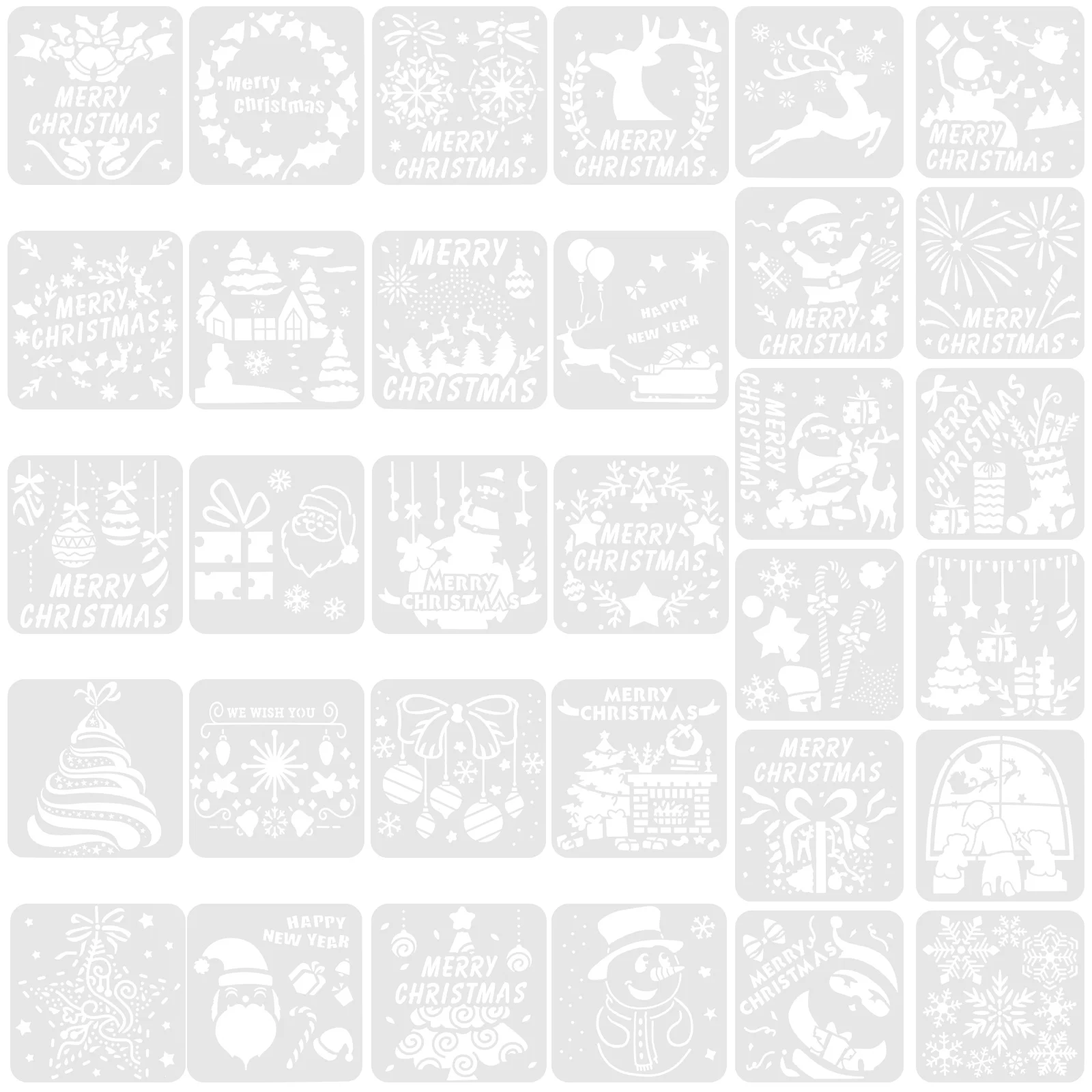 

32 шт., декоративные трафареты для украшения