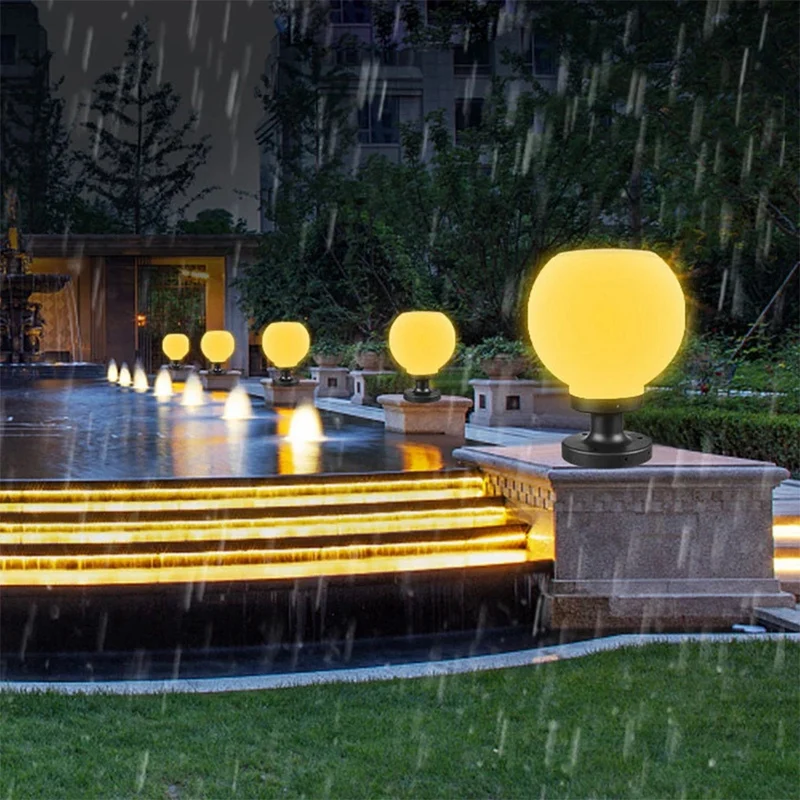 Уличный светодиодный садовый светильник на солнечной батарее квадратный