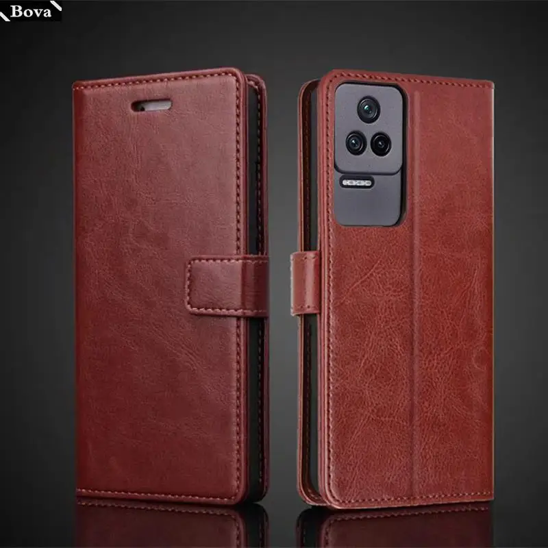 

Чехол для Xiaomi Redmi K50 Pro, держатель для карт, чехол из искусственной кожи с откидной крышкой, чехол для Redmi K50, ретро-кошелек, чехол для телефона в...
