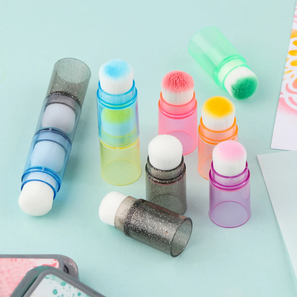 8 шт./набор радужные мини-кисти для смешивания чернил