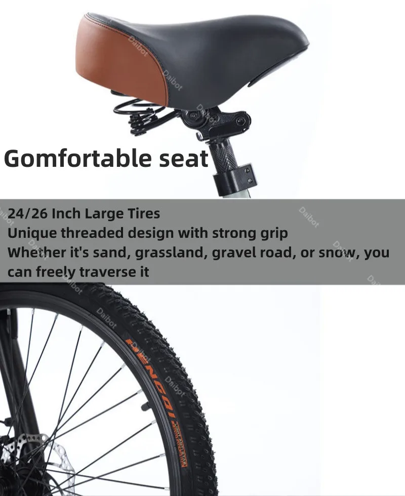 Интеллектуальный Электрический городской велосипед семейный с 7 скоростями для