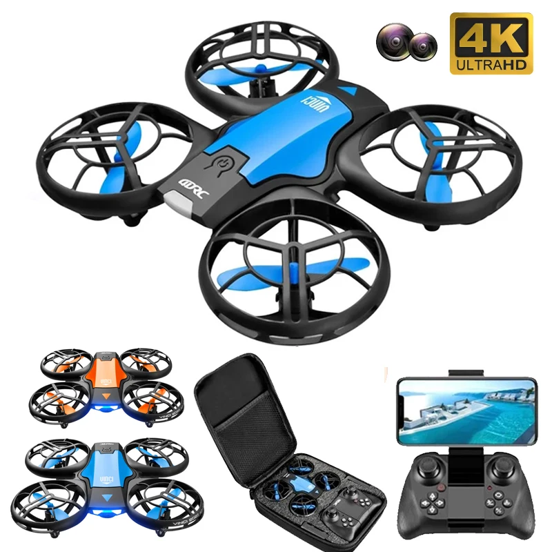 

Мини-Дрон V8 складной с двойной камерой 4K HD, Wi-Fi, Fpv