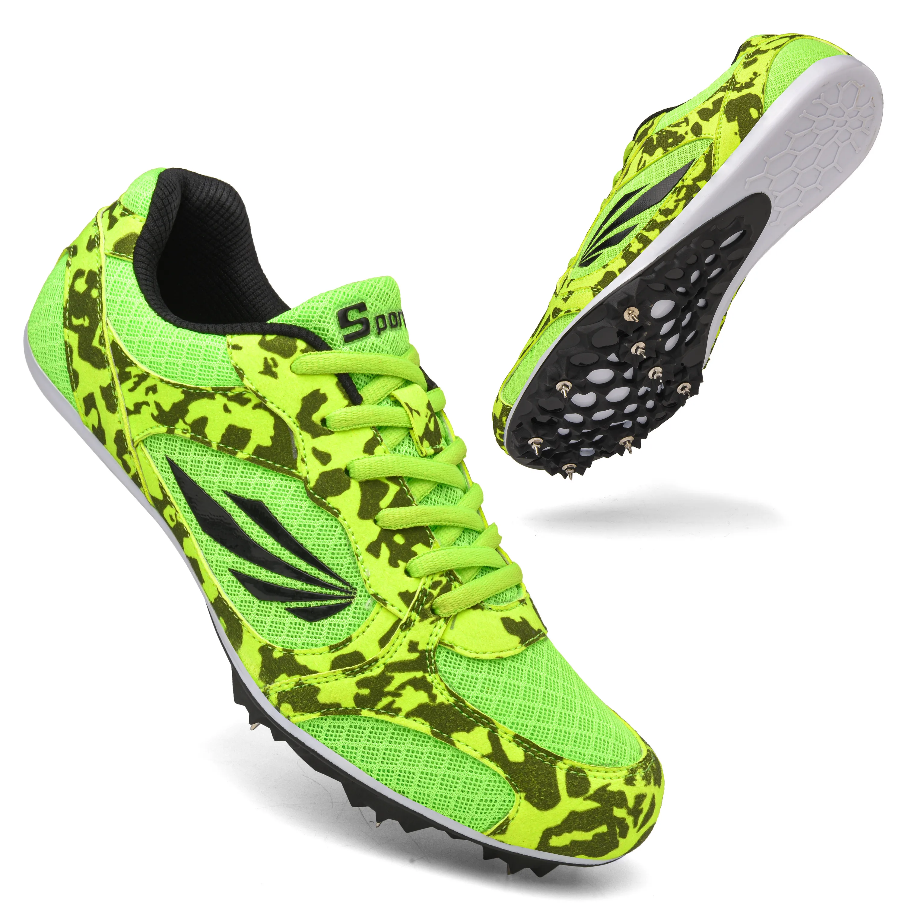 Men Women Track and Field Shoes Spikes Athlete Running Tracking Sneaker Professional Jumping Spike Training Shoes