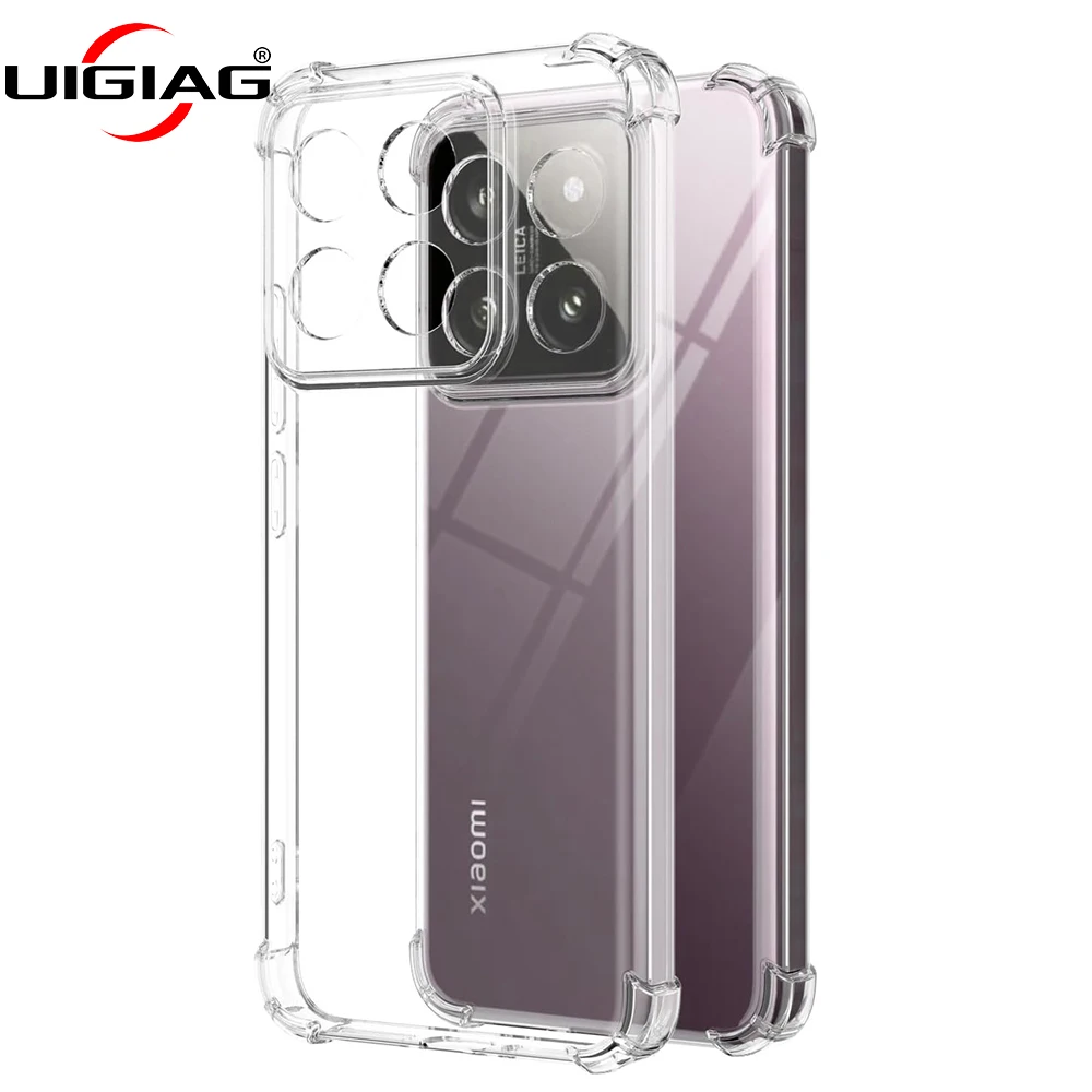 Противоударный силиконовый мягкий чехол для Xiaomi 14 14T 13 13T 12 12X 12S 12T Pro Lite