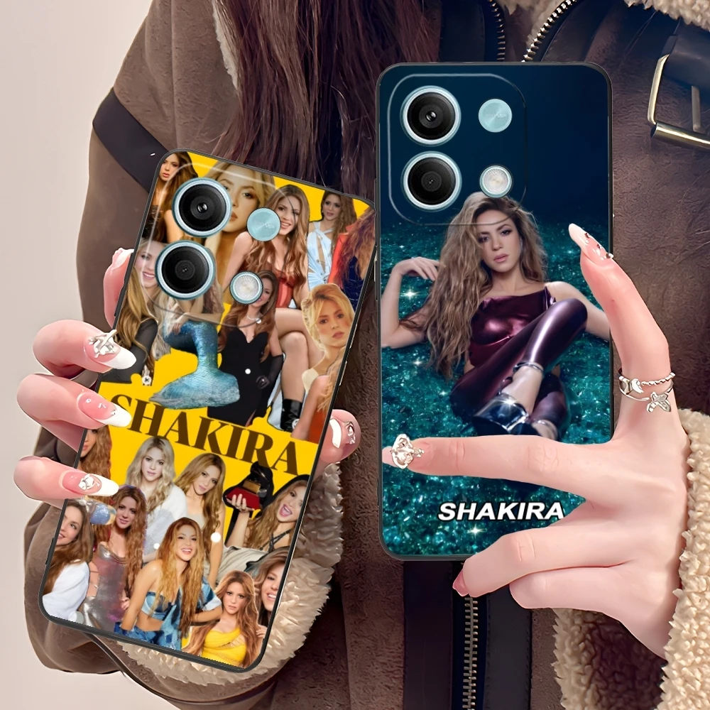 Fashion Shakira Mobile Cell Phone Case for Xiaomi POCO M6 M5 M4 M3 X6 X5 X4 X3 F6 F5 F4 F3 F2 C40 Pro GT 5G Black Cover Shell