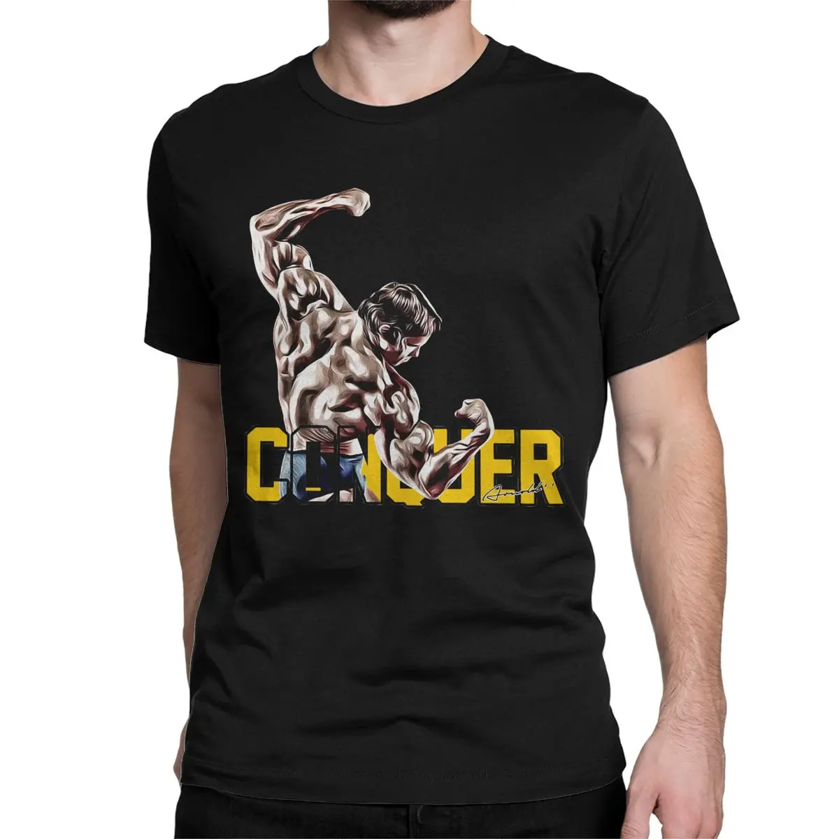 Футболка из хлопка с круглым вырезом и коротким рукавом | Мужская одежда