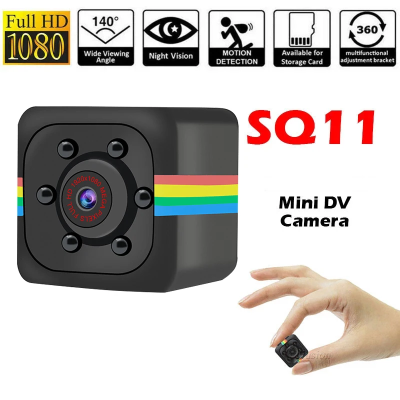 SQ11 маленькая умная мини-камера 1080p Full HD беспроводная WiFi DVR Удаленная домашняя камера Спорт DV видео Просмотр