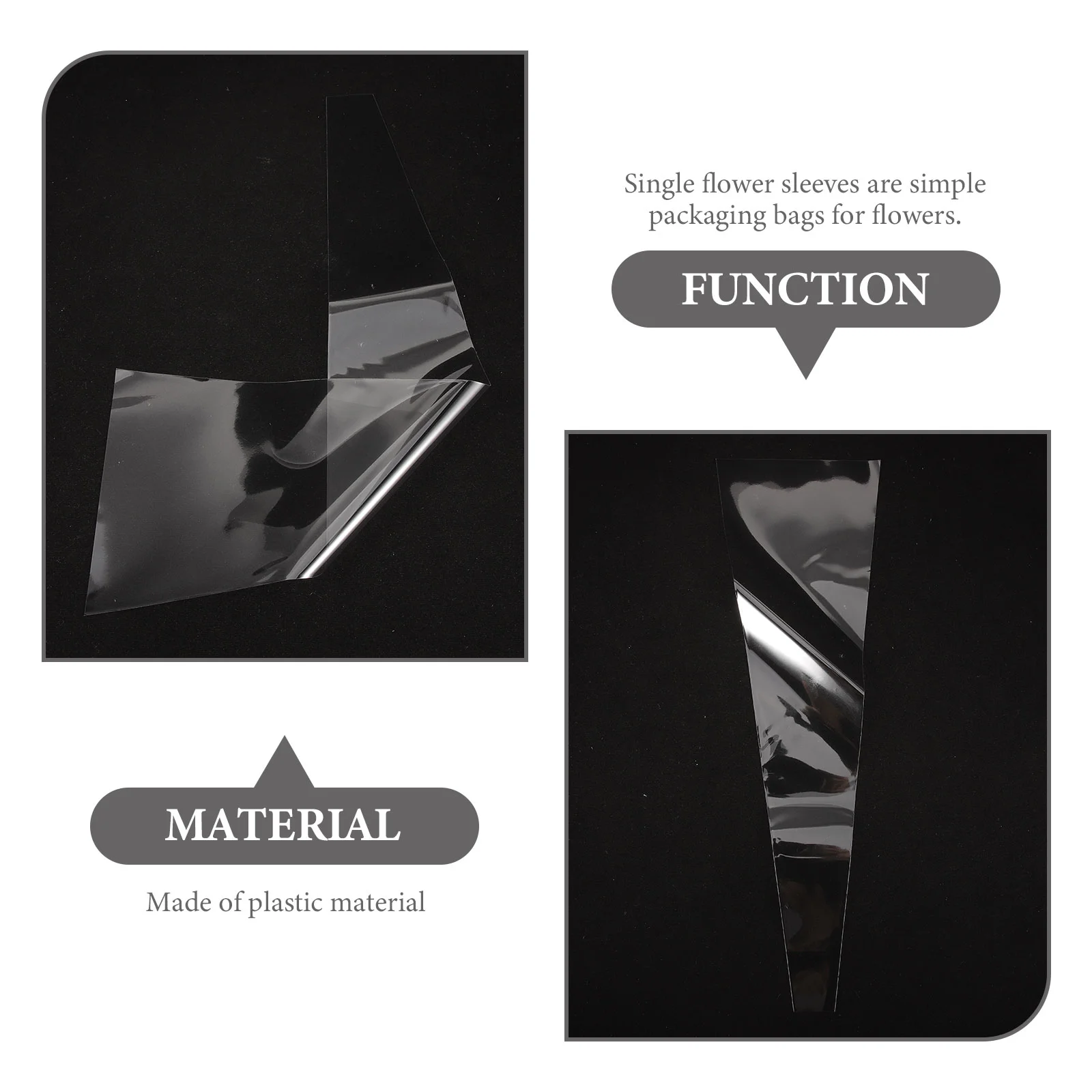 100 шт. цветочный подарочный пакет Choco Roses упаковочные пакеты для магазина