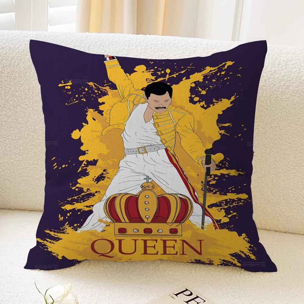 Queen F-freddie Musical Cushion Cover Pillowcase Upholstery Sofa Throw Pillow Home Decor Pillowcas