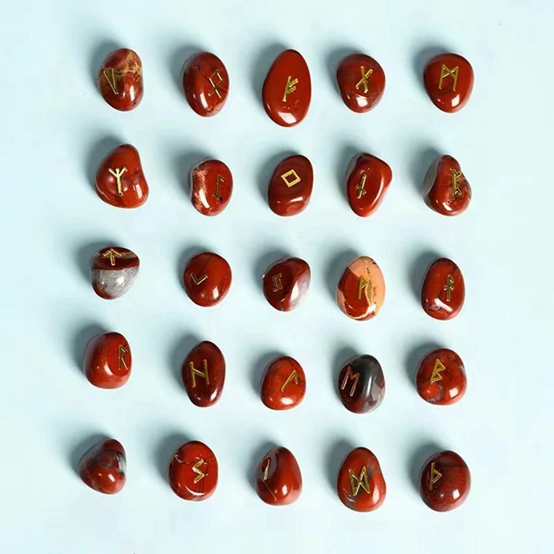 Натуральный фиолетовый аметист нерегулярные рунические камни 25-х предметный