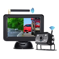 ahd rear view night vision camera 5 inch rearview car for bus and truck rearview mirror with wireless camera