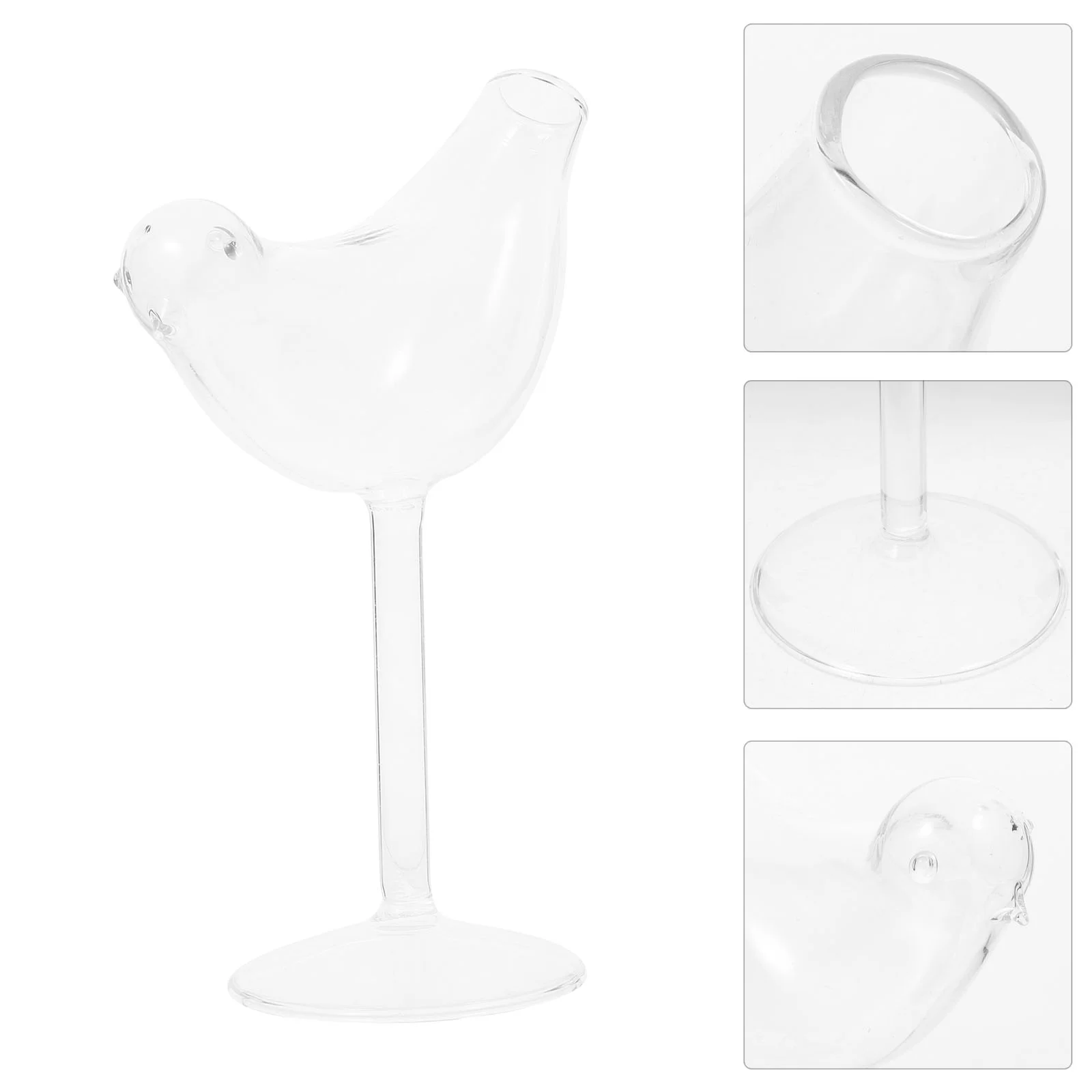 

Glasses Cocktail Goblet Bird Cup Champagne Martini Cups Coupe Drinking Clear Whiskey Shaped Beverage Set Mug Drink Flutes