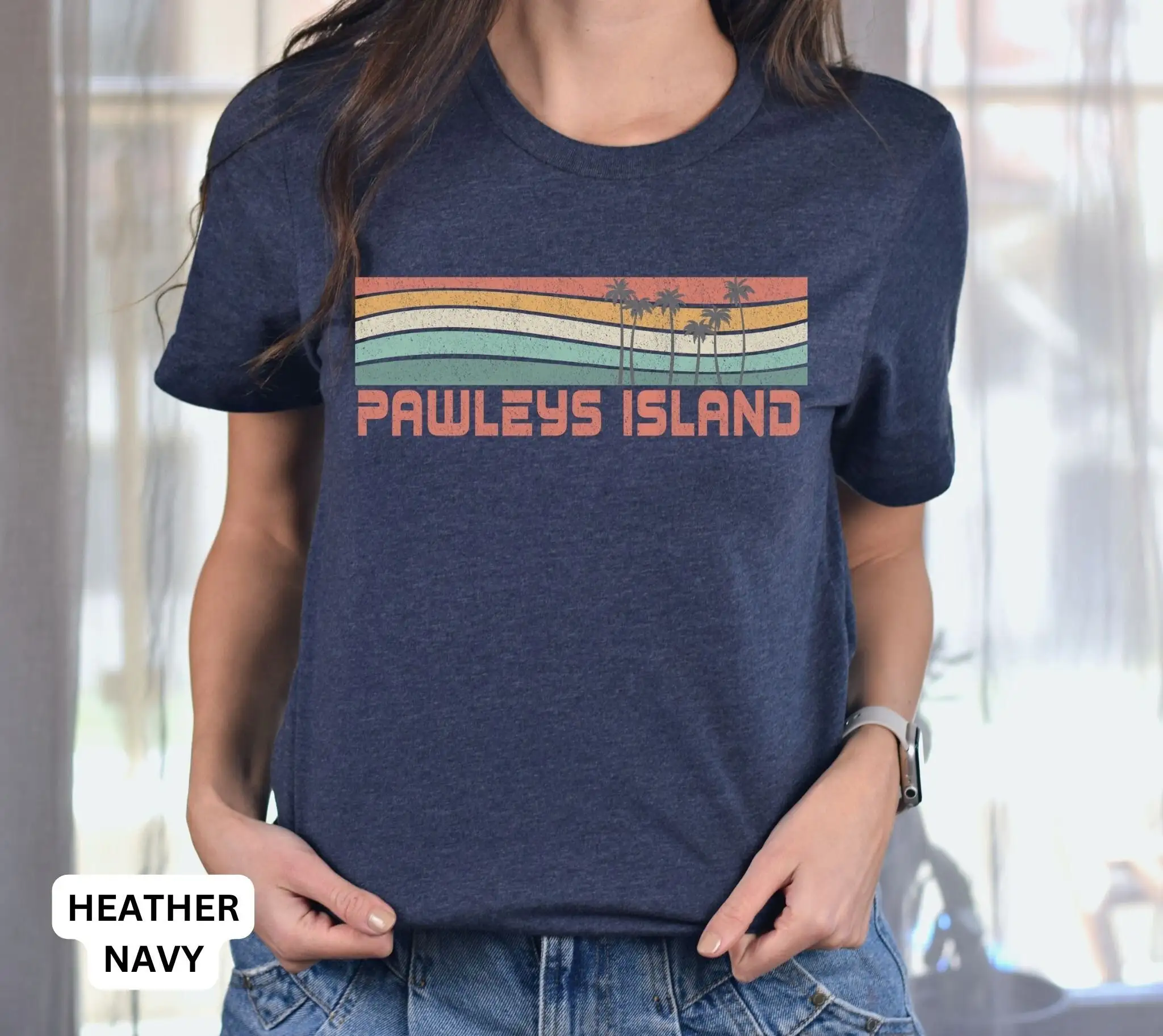 Pawleys Island Футболка Южная Каролина отпуск Ретро пляж подходит Pawley