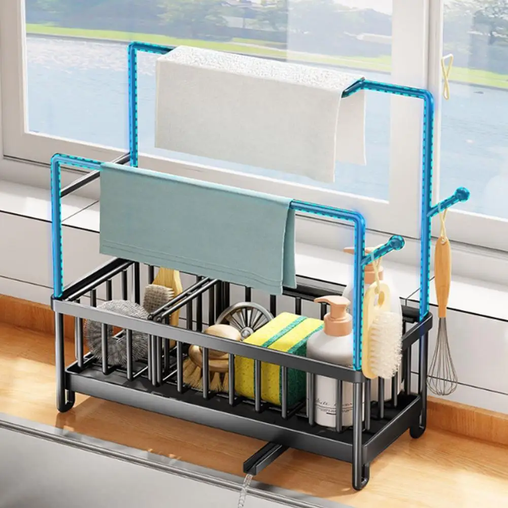 Держатель для кухни многофункциональный органайзер кухонной раковины со