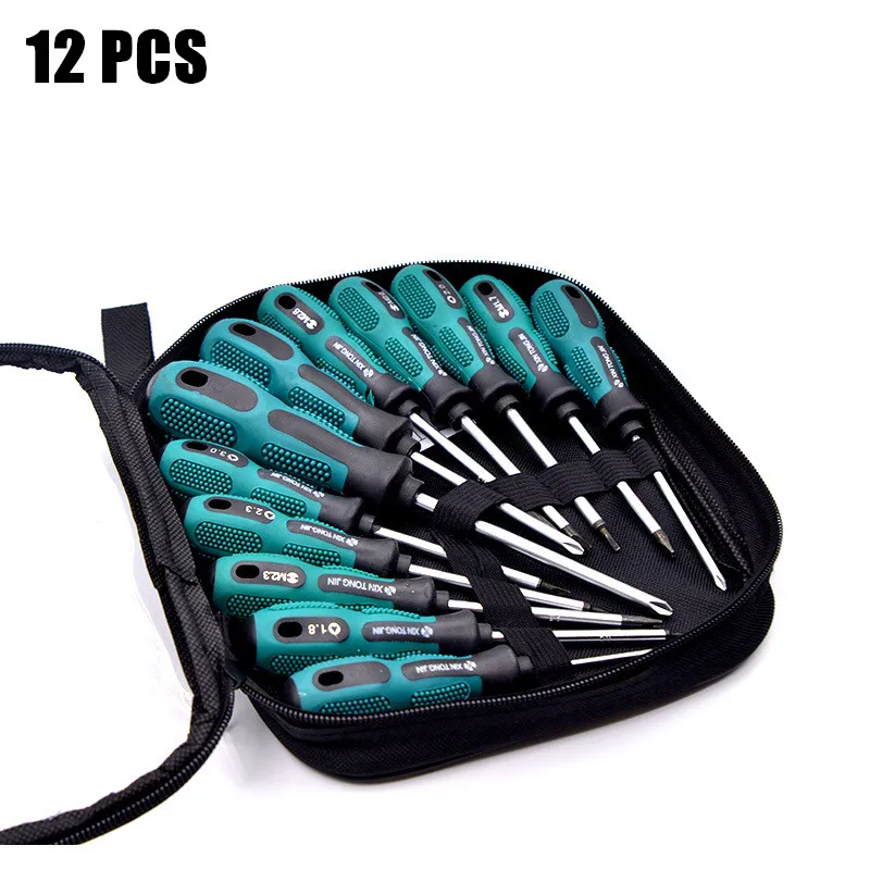 

Insulated Screwdriver Set Household Repair Kit U / Y-Shaped Non-Slip Handle Combination Manual Electromagnetic Screwdrive