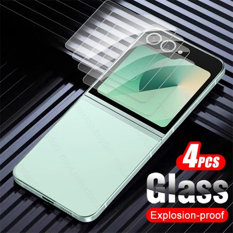 Защитная пленка из закаленного стекла для Samsung Galaxy Z Flip6 Flip 6 ZFlip6 5G 4 шт. защитное