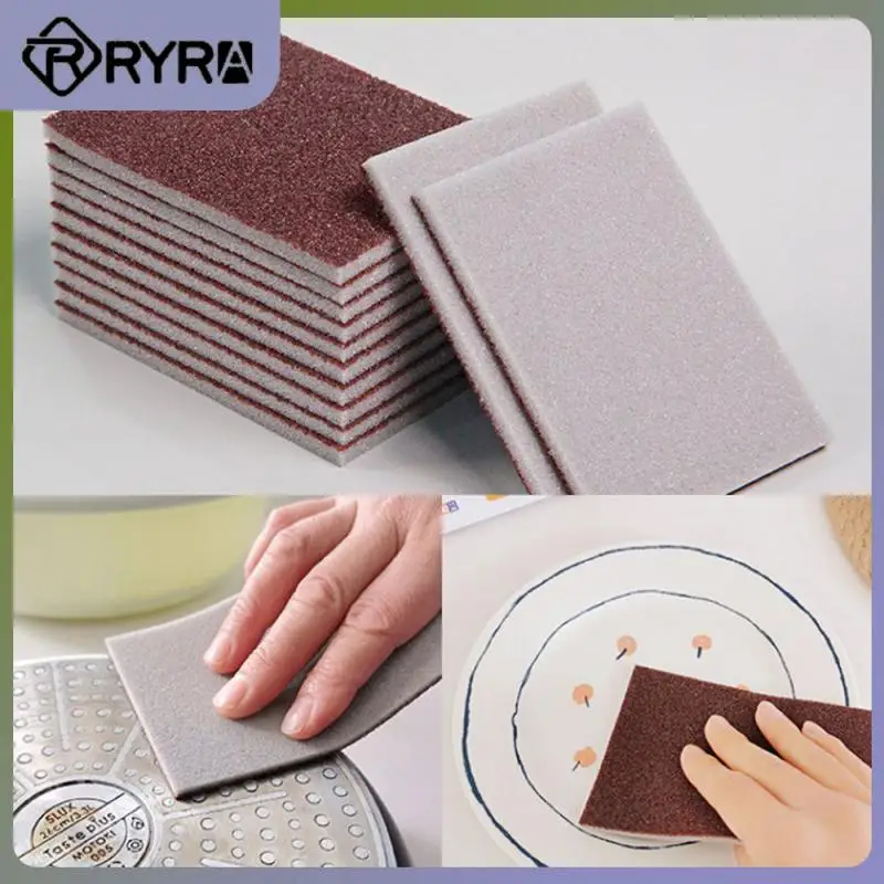 

2/4/5PCS Descaling Clean Rub Washable Multi-function Magical Cleaning Sponge For Kitchen Office Bathroom Reusable