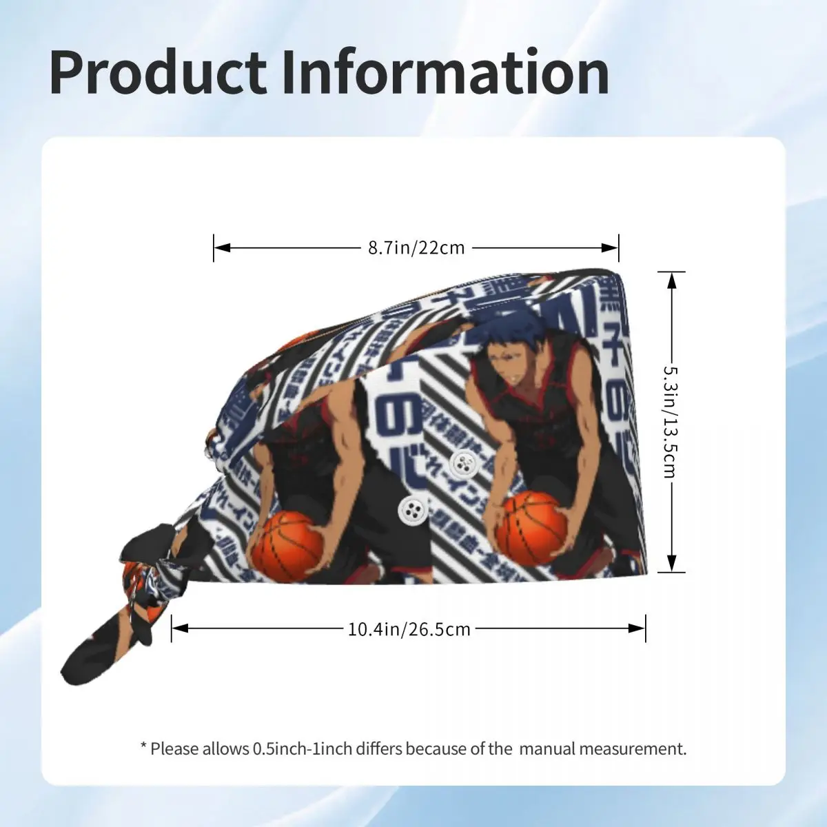 Медицинская шапочка Harajuku Basketball Kuroko No Basket Basuke Kaijo, унисекс, регулируемая, для врачей, медсестер, стоматологов (art.: 3920dc9d478ca) - 3920dc9d478ca