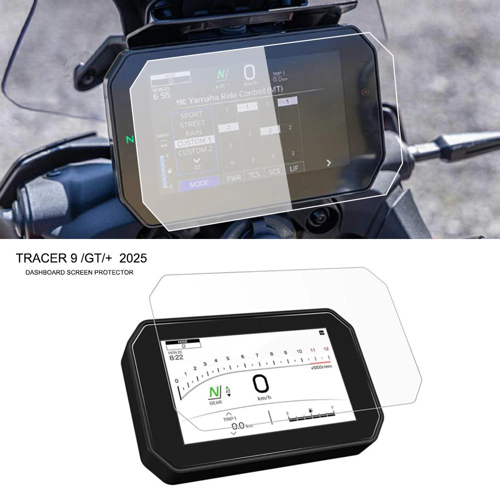 

Аксессуары для Yamaha Tracer 9/GT/GT + 2025, экран приборной панели, новая защитная пленка для мотоцикла