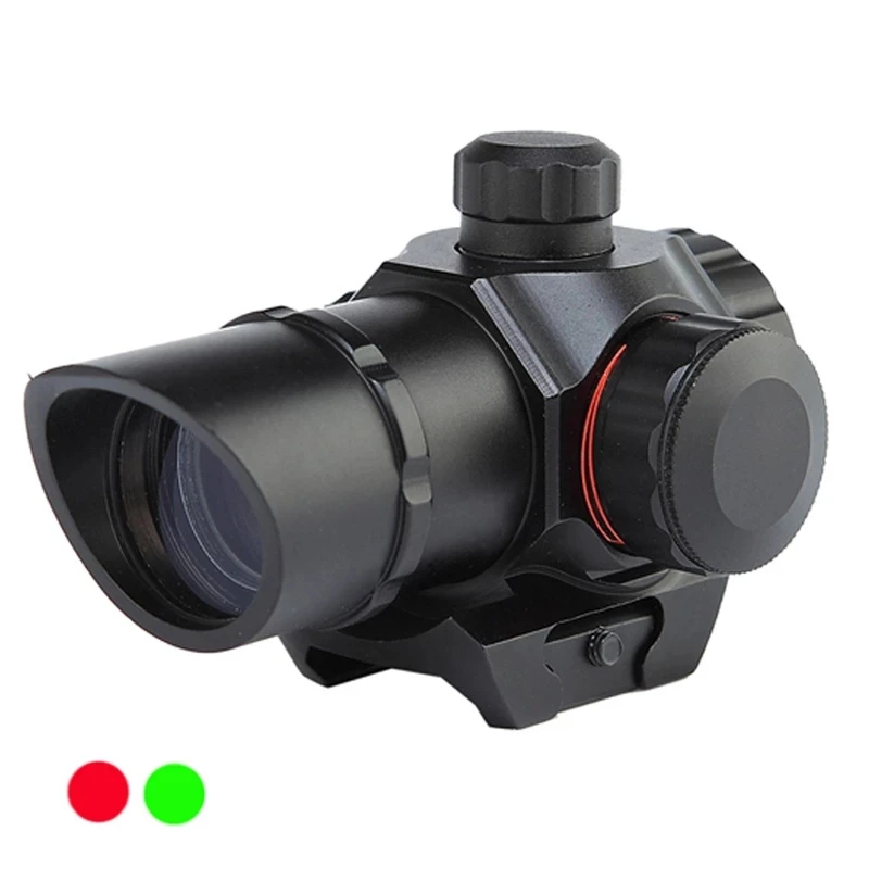 

1x22 Tactical Fighter Reticle Red/Green Dot Sight Scope Illuminated 20 mm Rail Mounts For Hunting Rifle Gun Airsoft Riflescope