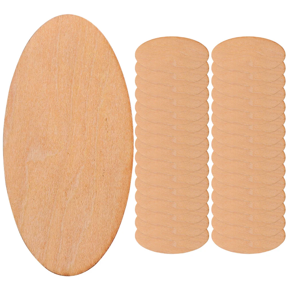 

Wood Wooden Oval Pieces Cutouts Diy Unfinished Slices Blank Crafts Cutout Tag Slice Chips Chip Embellishments Shapes Christmas