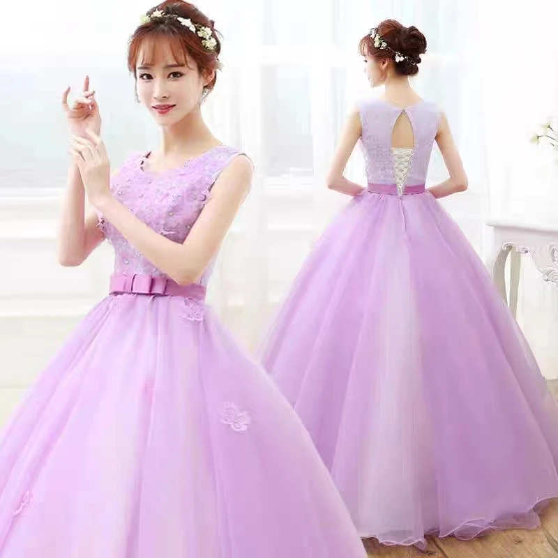 

Mexico Lilac Lavender Purple Ball Gown Quinceanera Dress Appliques Lace Birthday Party Gowns Sweet 16 Dress Robe De Bal