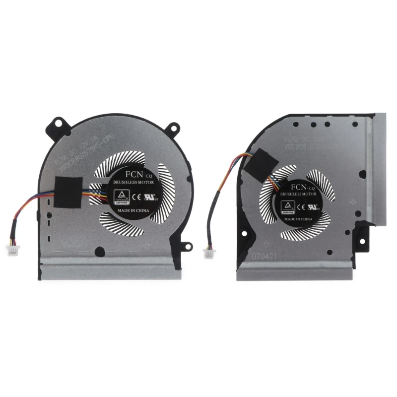 

CPU GPU Fan Laptop Cooling Fan DC12V 1A 4-pin 4-wires for Asus ROG Strix GL504 GL504G GS Laptop Part Brushless Motor