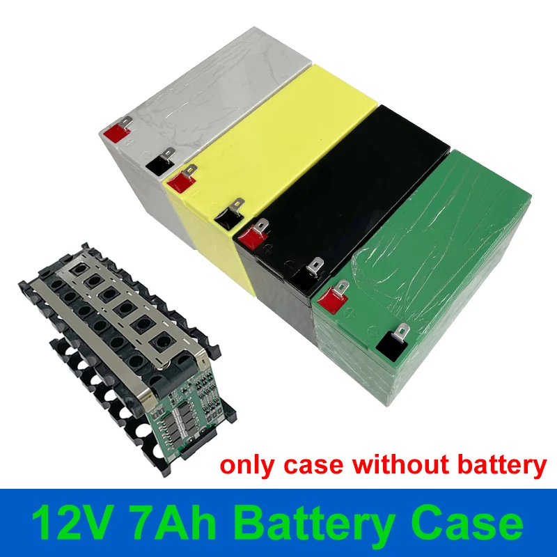 

12V 7Ah Storage Box Fit 21PCS 18650 Cells 12V7Ah Battery Case 3*7 Holder 3S 25A BMS for DIY 12.8V LiFePO4 Li-ion Battery Shell