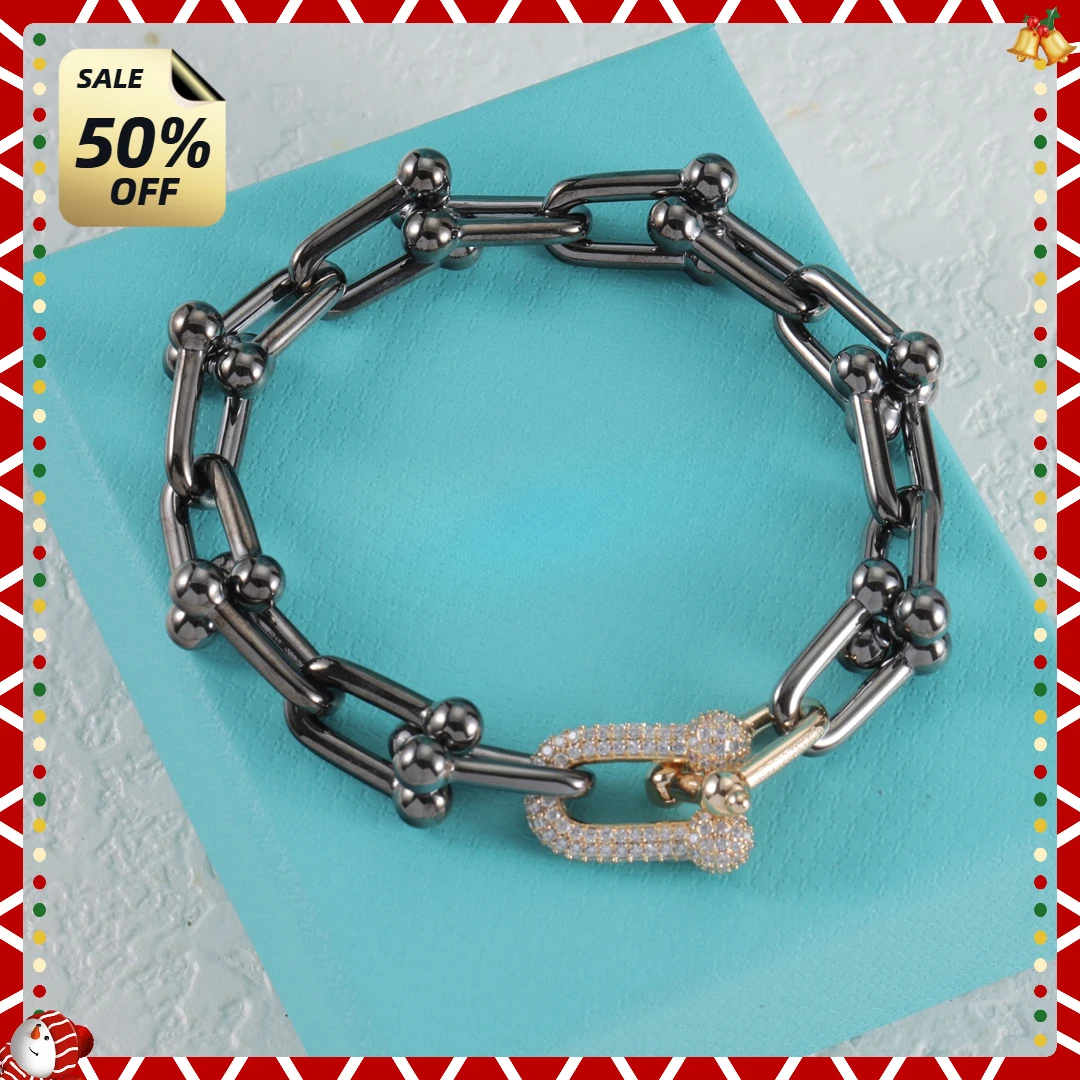 2024 Tiffany's New 925 Silver Bracelet - Youthful Vitality High-End Elegance Elevates Charm Discounted Price Free Shipping!