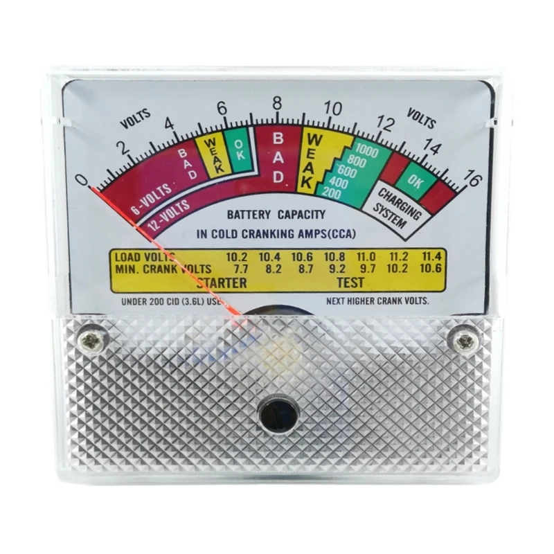

Voltmeter 6V/12V/16V Capacity Indicator Voltage Meter for Most Car Universal Tester Checker