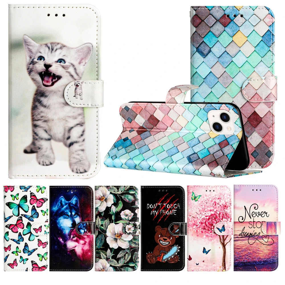 

Note20 Leather Back Case for Funda Samsung Galaxy Note 20 Ultra 5G Note 8 9 10 Pro Plus Cases Cat Phone Wallet Flip Cover Women