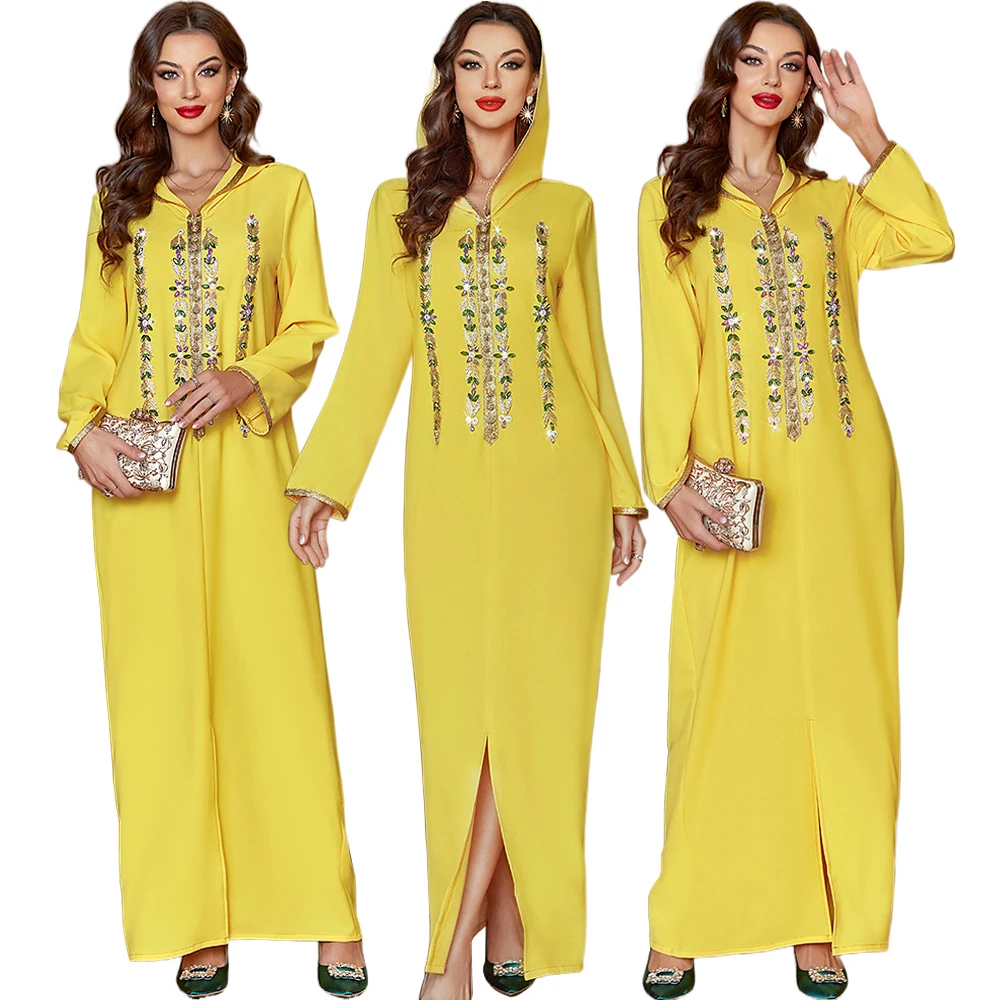 Атласная Абая, искусственное мусульманское платье, хиджаб, Caftan, лето, Кафтан, Абая для женщин, Djellaba, длинное женское арабское платье