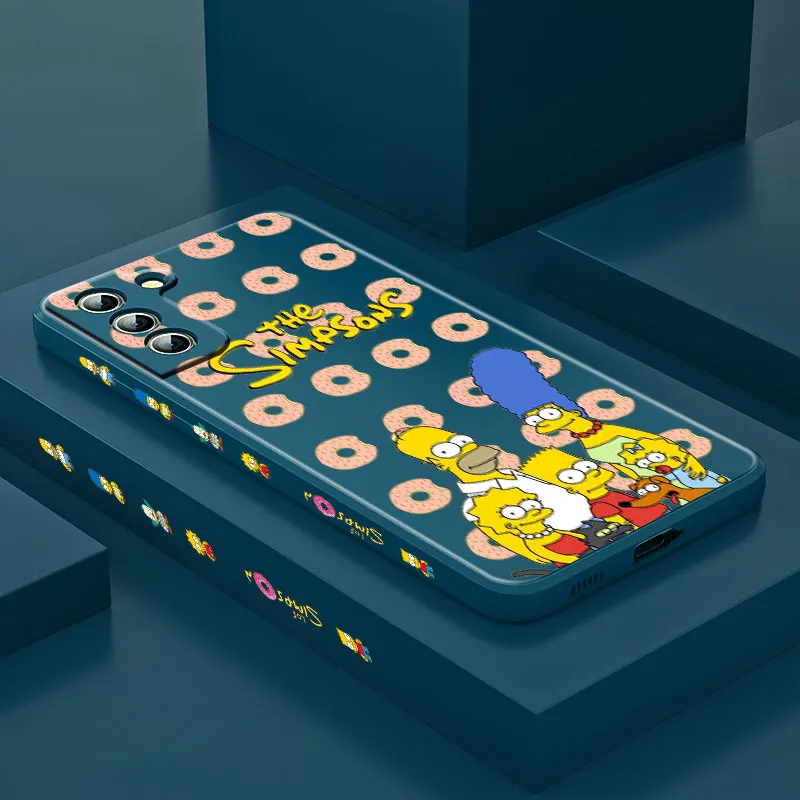 

Bart Family Simpsons For Samsung Galaxy S21 S20 S10 Note 20 10 Ultra Plus Pro FE Lite Liquid Left Phone Case Fundas Coque Capa