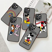 beauty minnie mouse matte case for apple iphone 13 11 pro 12 7 xr x xs max 8 6 6s plus se 2022 hard phone cover