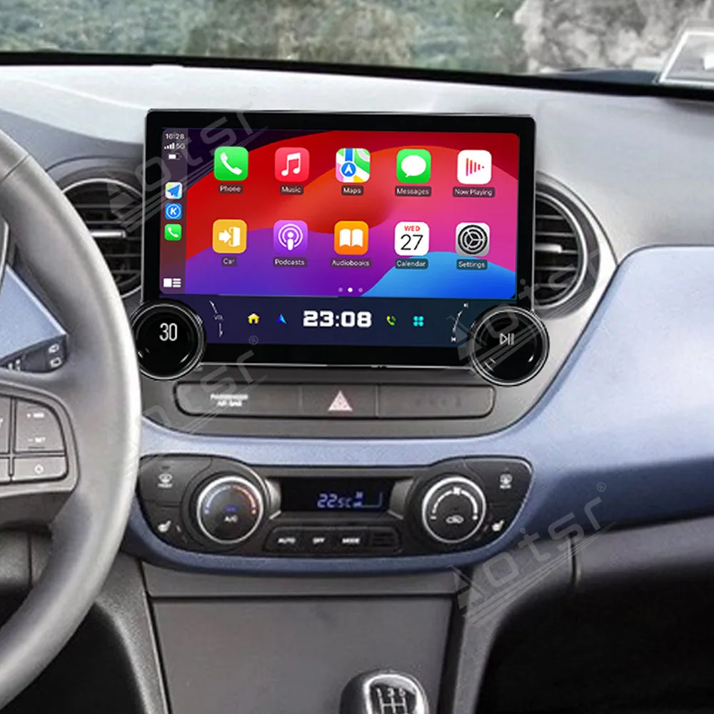 Фото Автомобильный радиоприемник 11,8 дюйма для Hyundai i10 2014 -2017, мультимедийное Авторадио, стерео, Carplay, ручной авто, AC DSP, видео, аудио плеер, аксессуары №4