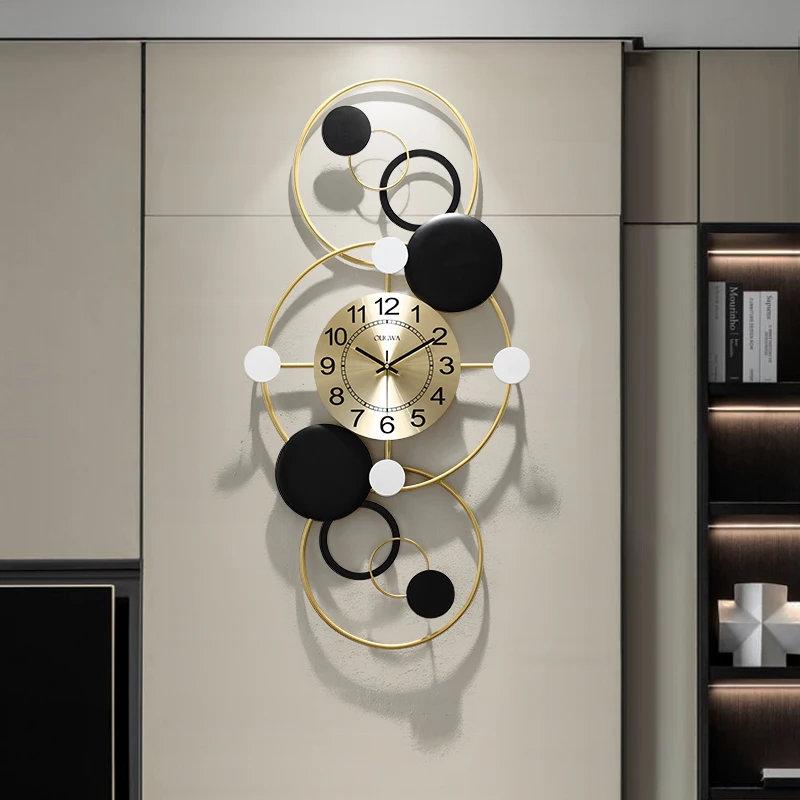 

Luxury Art Watch Wall Minimalist Mechanic Silent Watch Wall Mechanism Home Design Duvar Saati Wood Home Watch Free Shipping
