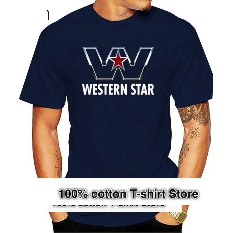 

NEW WESTERN STAR AMERICAN TRUCKS LOGO MENS BLACK SHIRT USA SIZE S-XXXL ZM1
