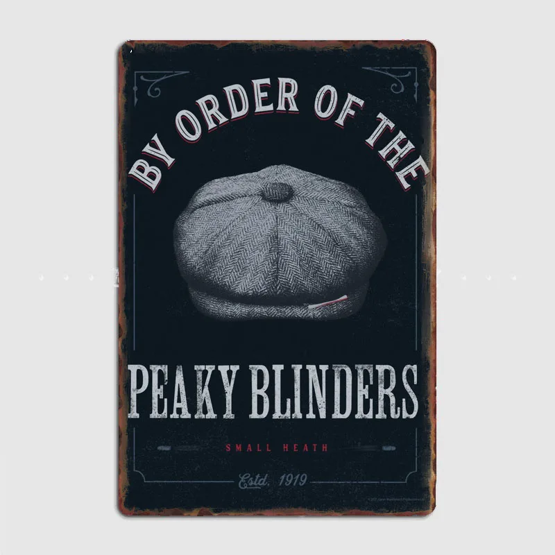 Настенный декор-постеры Small Heath Peaky Blinders декор для комнаты Металлический домашний
