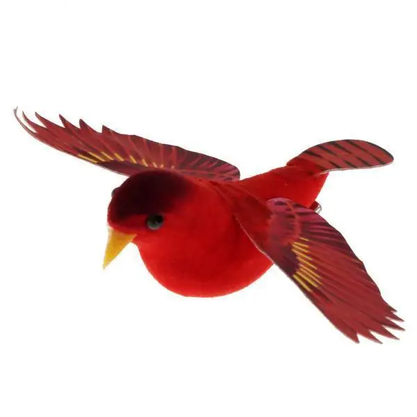 

3X Spreading Artificial Feathered Foam Birds Home Garden Wedding Decor S