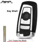 Чехол-накладка jingyuqin для автомобильного ключа, для BMW 5, 7 серий, 4 кнопки