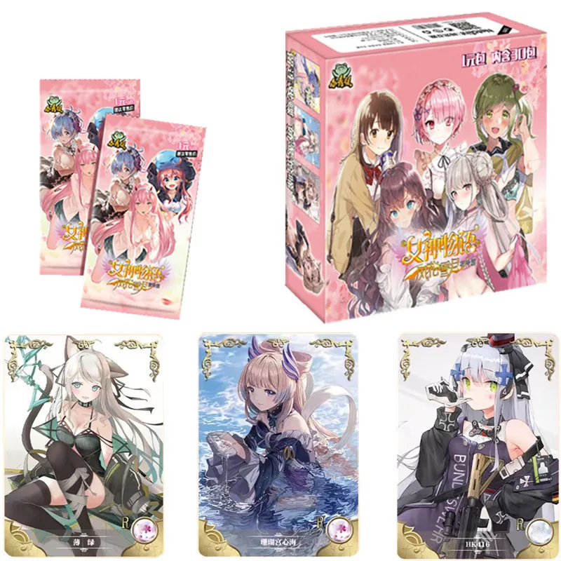 

Новинка 2022, коллекция открыток истории богини для вечевечерние девушек, коробка для аниме игр, бустер для купальника, праздника бикини, игру...