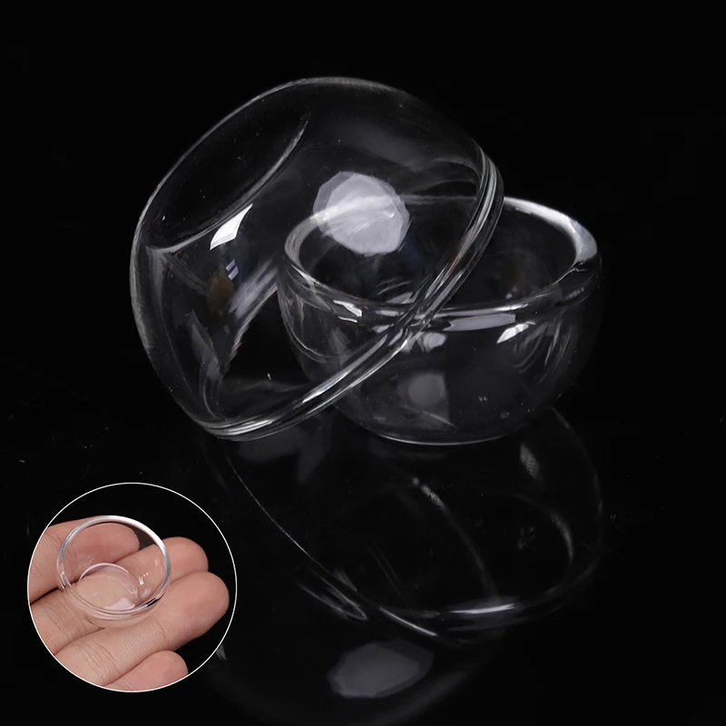 

1PC 1:12 Dollhouse Miniature New Glass Fruit Bowl Salad Bowl Mini Soup Plate Kitchen Accessor