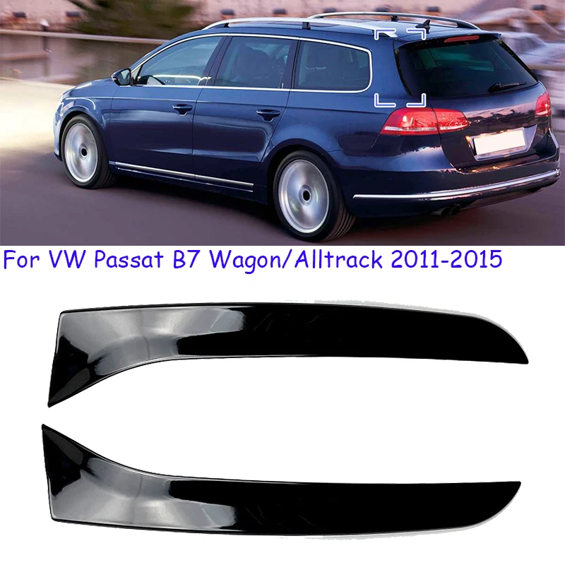 

For VW Passat B7 Wagon/Alltrack 2011 2012 2013 2014 2015 Car Rear Window Spoiler Canards Cover Side Wing Splitter Trim Stickers