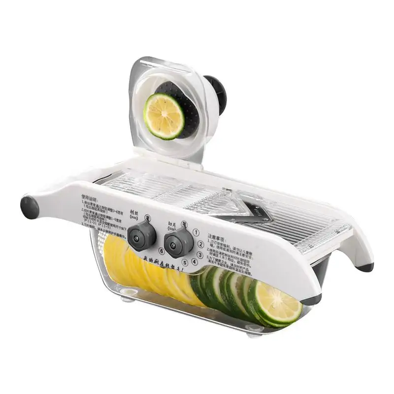

Lemon Slicer Potato Slicer For Kitchen Adjustable Thickness Commercial Food Cutter Slicing Machine Julienned With Blades For